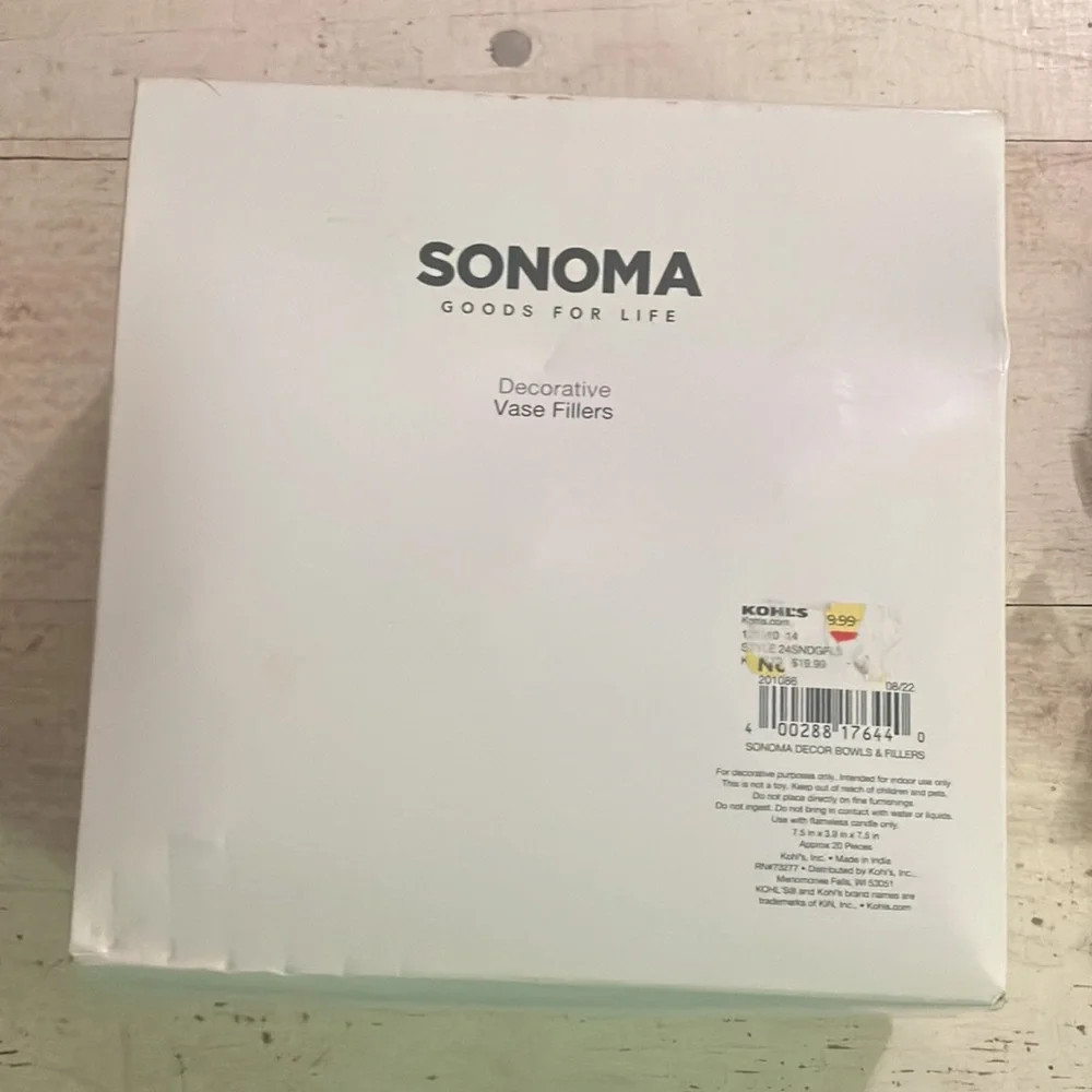 Williams Sonoma Decorative Vase Fillers in Box